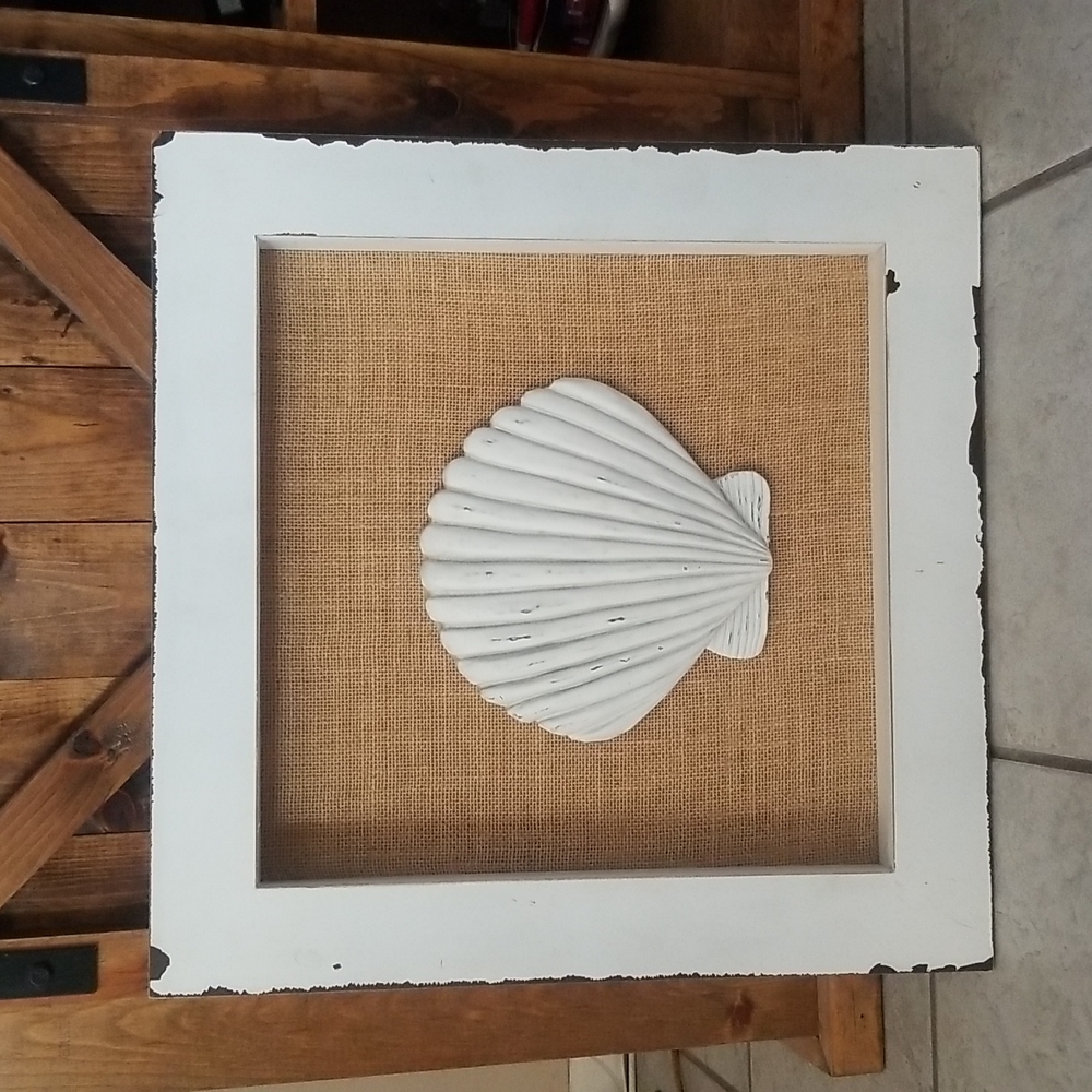 Distressed Shell Wall Art - Picture 1 of 6